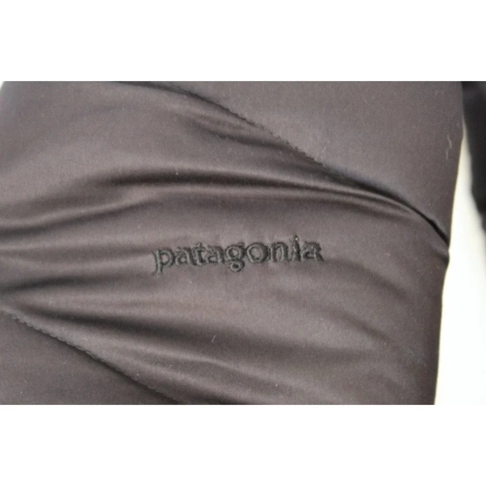 Patagonia Downtown Jacket Hooded Puffer Black Down Coat Womens Size Large H14287 - Picture 13 of 15